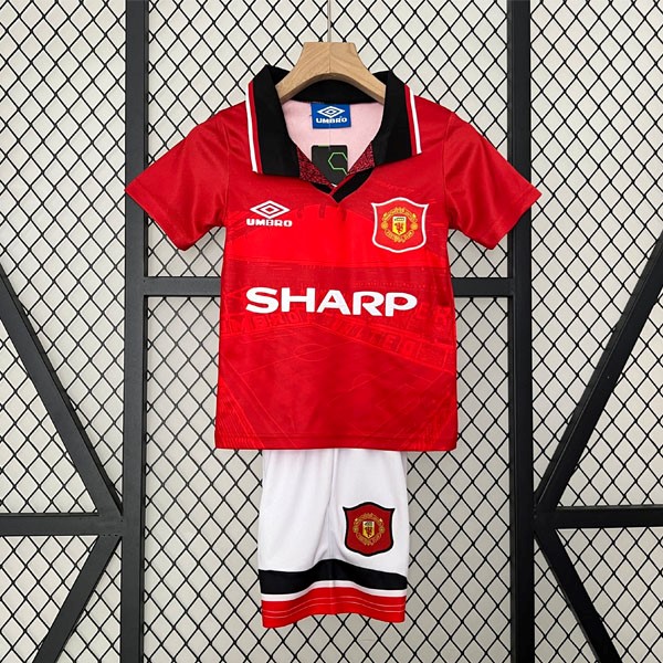Camiseta Manchester United Primera Equipación Niño Retro 1994 1996